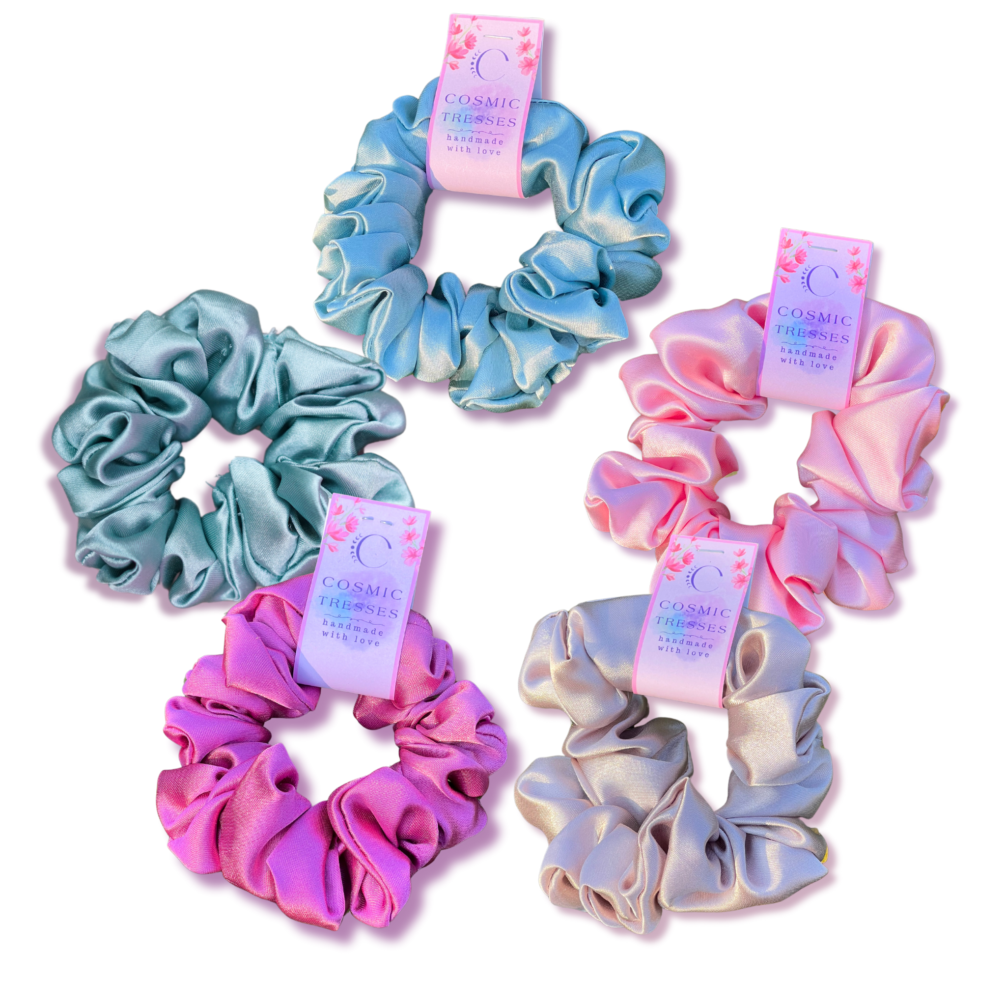 Cosmic Tresses Scrunchies - Pack of 5
